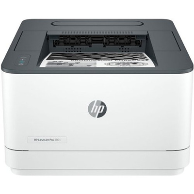 HP - LaserJet Pro 3001dw Wireless Black-and- Laser Printer - White