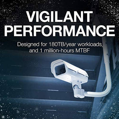 Seagate Skyhawk 4TB Video Internal Hard Drive HDD – 3.5 Inch SATA 6Gb/s 64MB Cache for DVR NVR Security Camera System with Drive Health Management and in-House Rescue Services (ST4000VXZ16/016) (SkyHawk, 4TB, SURVEILLANCE)