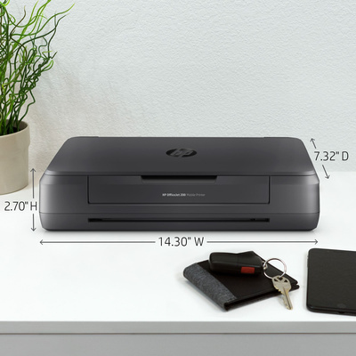 HP - OfficeJet 200 Mobile Inkjet Printer - Black