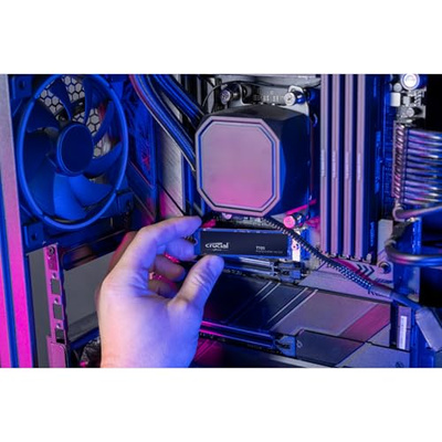 Crucial T705 2TB PCIe Gen5 NVMe M.2 SSD - Up to 14,500 MB/s - Game Ready - Internal Solid State Drive (PC) - +1mo Adobe CC - CT2000T705SSD3 (2TB, T705 Without Heatsink)