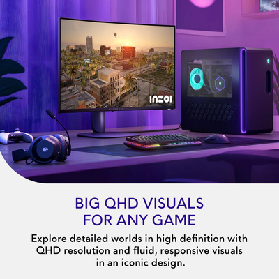 Alienware - AW3225DM 32" VA LED Curved QHD 180Hz 1ms FreeSync Gaming Monitor with HDR (HDMI, DisplayPort) - Black