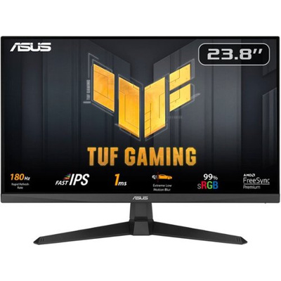 ASUS - TUF Gaming 24" FHD IPS 180Hz 1ms Gaming Monitor with FreeSync Premium (DisplayPort, HDMI) - Black
