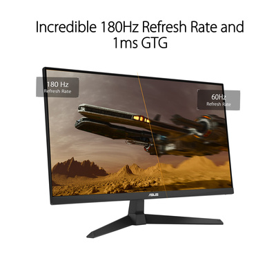 ASUS - TUF Gaming 24" FHD IPS 180Hz 1ms Gaming Monitor with FreeSync Premium (DisplayPort, HDMI) - Black