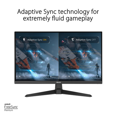 ASUS - TUF Gaming 24" FHD IPS 180Hz 1ms Gaming Monitor with FreeSync Premium (DisplayPort, HDMI) - Black