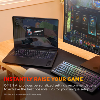HP OMEN - 16" 2K 144Hz Gaming Laptop - AMD Ryzen 9 8940HX - 32GB DDR5 Memory - NVIDIA GeForce RTX 5060 - 1TB SSD - Shadow Black