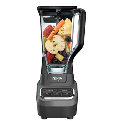 Ninja Professional Blender 1000W, Total Crushing Technology- Smoothies, Ice Crushing & Frozen Fruit, Full-Size Countertop Blender, 72-oz. Pitcher, Black & Grey, BL610 (Generation 2 (1000 Watts))