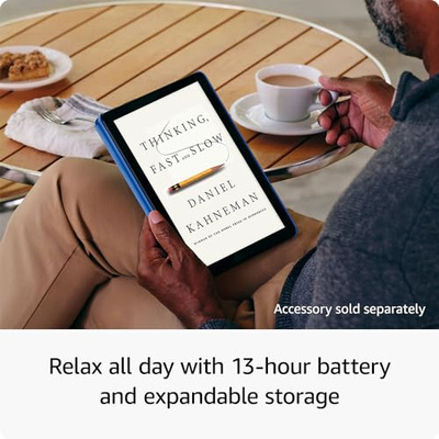 Amazon Fire HD 10 tablet (newest model) built for relaxation, 10.1" vibrant Full HD screen, octa-core processor, 3 GB RAM, 32 GB, Lilac (32 GB, With Lockscreen Ads, Lilac, Amazon Fire HD 10)
