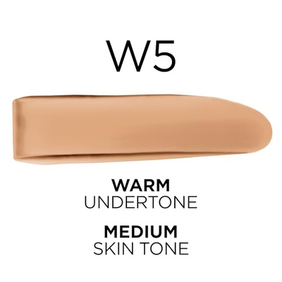 L'Oreal Paris True Match Super-Blendable Foundation, Medium Coverage Liquid Foundation Makeup, W5, Medium, 1 Fl Oz (1 Fl Oz (Pack of 1), W5, Medium)