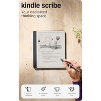 Amazon Kindle Scribe (32GB) - Your notes, documents and books, all in one place. With built-in AI notebook summarization. Includes Premium Pen - Tungsten (32 GB, Tungsten, Without Kindle Unlimited)