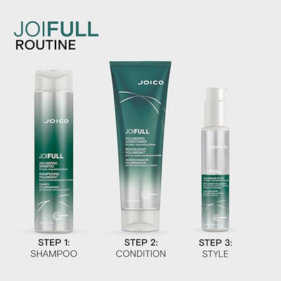 Joico JoiFULL Volumizing Shampoo | For Fine, Thin Hair | Add Instant Body | Long-Lasting Fullness | For Thicker Bouncier Hair | Boost Shine | With Lotus Flower & Bamboo Extract (10.1 Fl Oz (Pack of 1))
