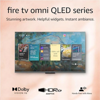 Amazon Fire TV 55" Omni QLED Series 4K UHD smart TV, Dolby Vision IQ, Fire TV Ambient Experience, local dimming, hands-free with Alexa (55-inch, TV only)