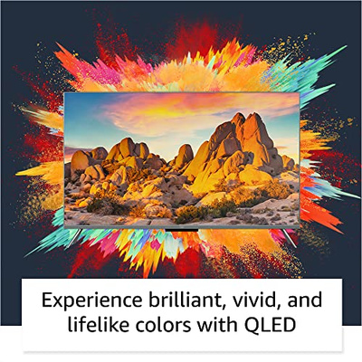 Amazon Fire TV 55" Omni QLED Series 4K UHD smart TV, Dolby Vision IQ, Fire TV Ambient Experience, local dimming, hands-free with Alexa (55-inch, TV only)