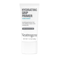 Neutrogena Hydro Boost Hydrating Grip Primer with Purified Hyaluronic Acid, Invisible Gel Face Primer Locks Makeup in Place, Extends Wear and Hydrates Dull Skin, Dewy Finish, 1.0 oz