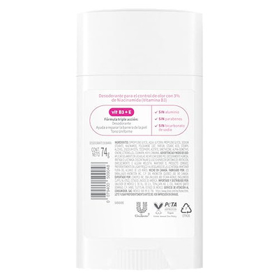 Dove VitaminCare+ Aluminum Free Deodorant Stick for 72H Odor Protection Raspberry & Rose Breathable Deodorant for Women 2.6 oz (Raspberry + Rose, 2.6 Ounce (Pack of 1))