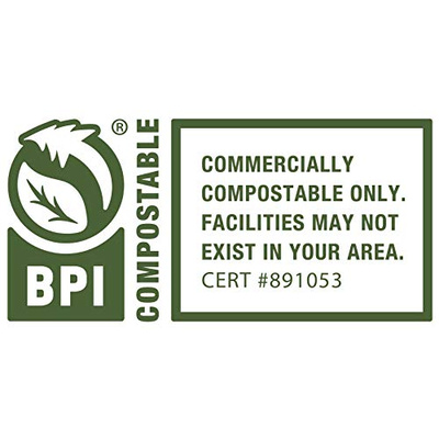 BioBag USA 100% Certified Compostable Lawn & Leaf Yard Waste Bags, 33 Gallon, Large Capacity and Weather Resistant, 60 Count (60 Count (Pack of 1))