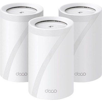 TP-Link - Deco BE65 Pro BE11000 Whole Home Tri-Band Wi-Fi 7 Mesh Router System with two 5-Gig Ports (3-pack) - White