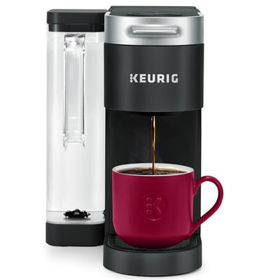 Keurig K-Supreme Single Serve K-Cup Pod Coffee Maker, MultiStream Technology, 4 Brew Sizes, 66oz Dual-Position Removable Reservoir, Black (Black, Coffee Maker)