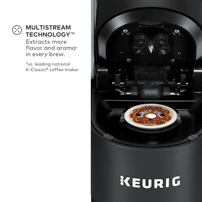Keurig K-Supreme Single Serve K-Cup Pod Coffee Maker, MultiStream Technology, 4 Brew Sizes, 66oz Dual-Position Removable Reservoir, Black (Black, Coffee Maker)