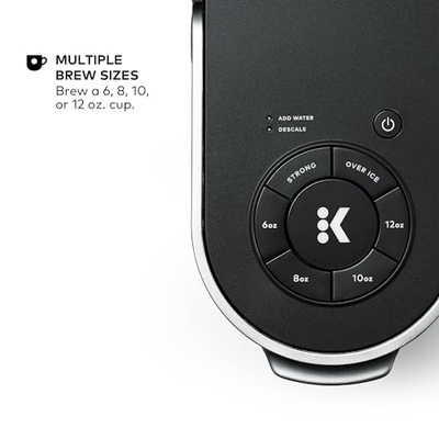 Keurig K-Supreme Single Serve K-Cup Pod Coffee Maker, MultiStream Technology, 4 Brew Sizes, 66oz Dual-Position Removable Reservoir, Black (Black, Coffee Maker)