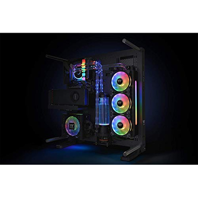 Thermaltake Pacific CL360 Max D5c Res/Pump 16.8 Million Color RGB (Alexa, Razer Chroma) Software Enabled Copper Radiator PETG Hard Tube Water Cooling Kit CL-W259-CU00SW-A (Hard Tube, 360mm Radiator MAX)