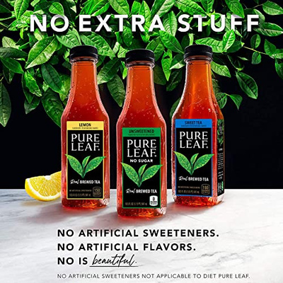 Pure Leaf Iced Tea, Sweet Tea, Real Brewed Tea, 18.5 Fl Oz Bottles (Pack of 12) (Sweet Tea, 18.5 Fl Oz (Pack of 12))