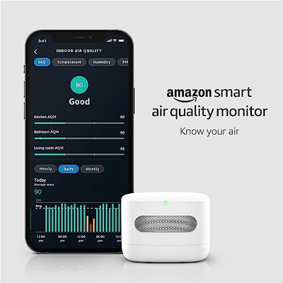Amazon Smart Air Quality Monitor – Know your air, Works with Alexa (Smart Air Quality Monitor only)