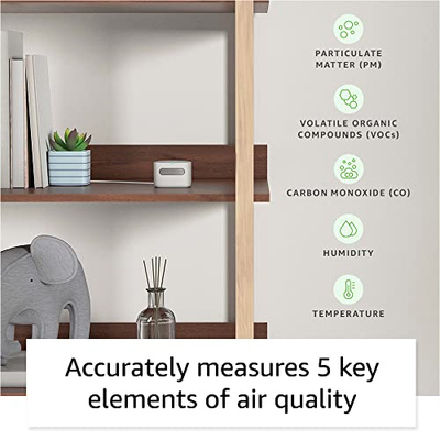 Amazon Smart Air Quality Monitor – Know your air, Works with Alexa (Smart Air Quality Monitor only)