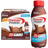 Premier Protein Shake, Chocolate, 30g Protein 1g Sugar 24 Vitamins Minerals Nutrients to Support Immune Health, 11.5 fl oz (Pack of 6) (Chocolate, 11.5 Fl Oz (Pack of 6))