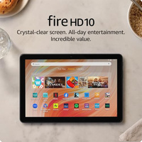Amazon Fire HD 10 tablet (newest model) built for relaxation, 10.1" vibrant Full HD screen, octa-core processor, 3 GB RAM, 64 GB, Black (64 GB, With Lockscreen Ads, Black, Amazon Fire HD 10)