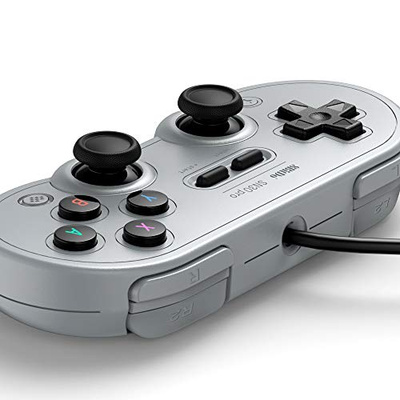 8Bitdo Sn30 Pro USB Wired Gamepad for Switch, Windows & Raspberry Pi(Gray Edition) (Gray Edition, Gamepad)