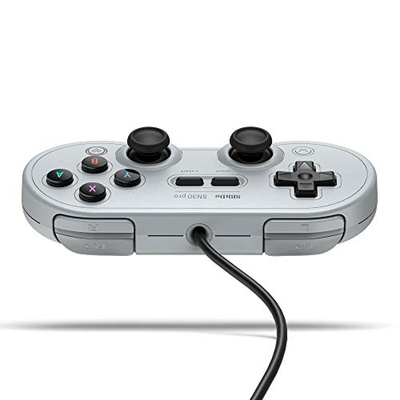 8Bitdo Sn30 Pro USB Wired Gamepad for Switch, Windows & Raspberry Pi(Gray Edition) (Gray Edition, Gamepad)