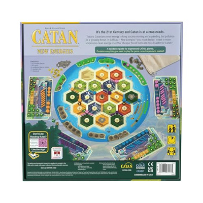 CATAN New Energies Board Game - Sustainable Resources & Strategy, Classic Gameplay with a Modern Twist! Family Game for Kids and Adults, Ages 12+, 3-4 Players, 90 Min Playtime, Made by CATAN Studio