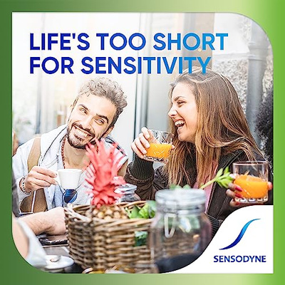Sensodyne Fresh Mint Sensitive Toothpaste, ADA Accepted Toothpaste for Cavity Prevention and Sensitive Teeth Treatment - 4 Ounces (Pack of 2) (Fresh Mint)