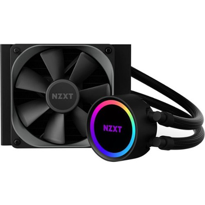 NZXT - Kraken 120mm Radiator CPU Liquid Cooler (1 x 120mm Aer P Fan) with RGB Display - Black