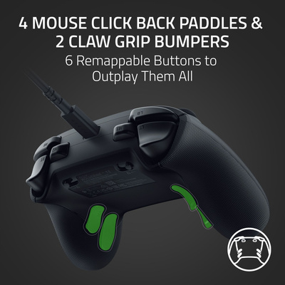 Razer - Wolverine V3 Tournament Edition Wired Gaming Controller with 6 Remappable Buttons, Designed for Xbox Series X|S, PC - Black