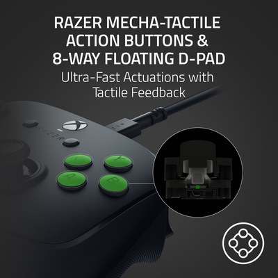 Razer - Wolverine V3 Tournament Edition Wired Gaming Controller with 6 Remappable Buttons, Designed for Xbox Series X|S, PC - Black
