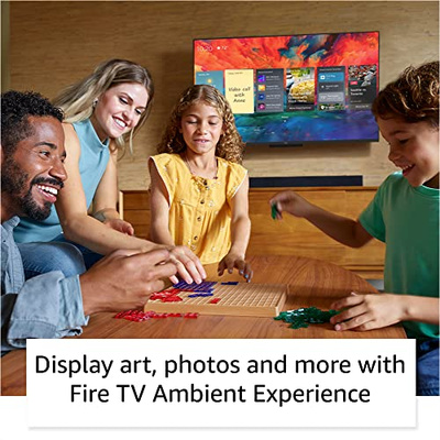 Amazon Fire TV 50" Omni QLED Series 4K UHD smart TV, Dolby Vision IQ, Fire TV Ambient Experience, local dimming, hands-free with Alexa (50-inch, TV only)