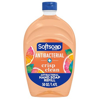 Softsoap Antibacterial Refill 50oz Crisp Clean Scent (Crisp Clean, 50 Fl Oz (Pack of 1))
