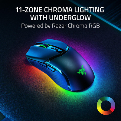 Razer - Cobra Pro Optical Gaming Mouse with Chroma RGB Lighting - Wireless - Black