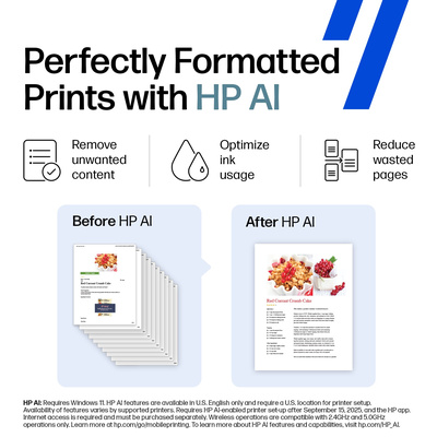 HP - Smart Tank 6001 Wireless AI-Enabled AiO Supertank Inkjet Printer w/ up to 2 Years of Ink Included, Perfect for School - Basalt