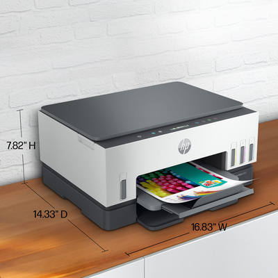 HP - Smart Tank 6001 Wireless AI-Enabled AiO Supertank Inkjet Printer w/ up to 2 Years of Ink Included, Perfect for School - Basalt