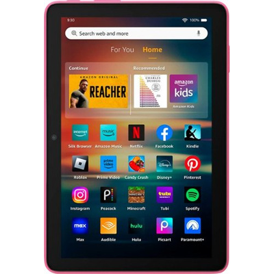 Amazon - Fire HD 8 tablet, 8” HD Display, 3GB memory, 32GB, designed for portable entertainment (2024 release) - Hibiscus