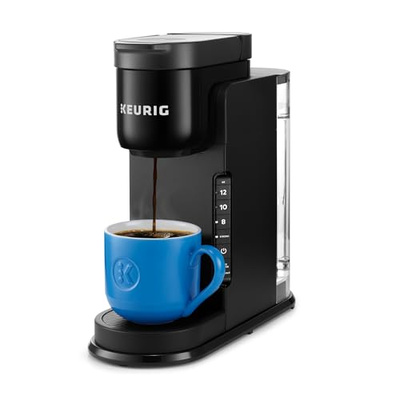 Keurig K-Express Single Serve K-Cup Pod Coffee Maker, 3 Brew Sizes, Strong Button Feature, 42oz Removable Reservoir, Black (Black)