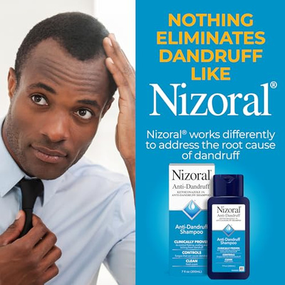 Nizoral Anti-Dandruff Shampoo with 1% Ketoconazole, Fresh Scent, 21 Fl Oz (Pack of 3) (7 Fl Oz (Pack of 3))