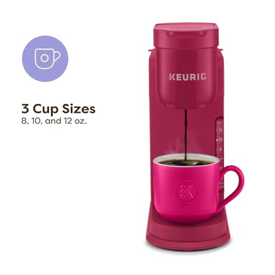Keurig K-Express Single Serve K-Cup Pod Coffee Maker, 3 Brew Sizes, Strong Button Feature, 42oz Removable Reservoir, Island Berry (Island Berry)