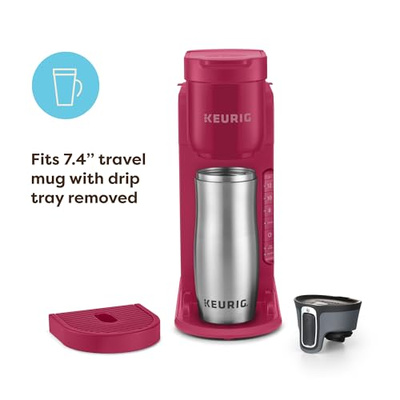 Keurig K-Express Single Serve K-Cup Pod Coffee Maker, 3 Brew Sizes, Strong Button Feature, 42oz Removable Reservoir, Island Berry (Island Berry)