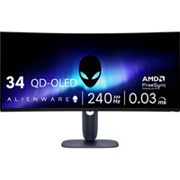 Alienware - AW3425DW 34" TFT QD-OLED Curved WQHD 240Hz 0.03ms FreeSync Gaming Monitor with HDR (HDMI, DisplayPort) - Black