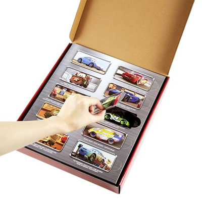 Mattel Disney and Pixar Cars Set of 10 Die-Cast Mini Racers Vehicles, Collectible Set of 1:55 Scale Toy Cars Inspired by Movies (Multicolor, 10-Pack)