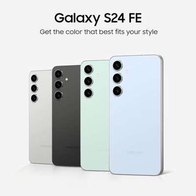 SAMSUNG Galaxy S24 FE AI Phone, 128GB Unlocked Android Smartphone, High-Res 50MP Camera, Long Battery Life, AMOLED Bright Display, US Version, 2024, US 1 Yr Warranty, Gray (Gray, 128GB, Phone Only)