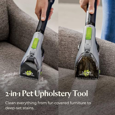 BISSELL ProHeat 2X Revolution Pet Pro Plus, 3588F, Upright Deep Cleaner, 30-minute Dry Time, Dual Dirt Lifter Powerbrush, Hose & Tool Attachment, Pet Upholstery and Tough Stain Tool Included (Revolution Pet Pro Plus)